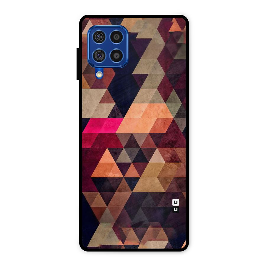 Abstract Beauty Triangles Metal Back Case for Galaxy F62