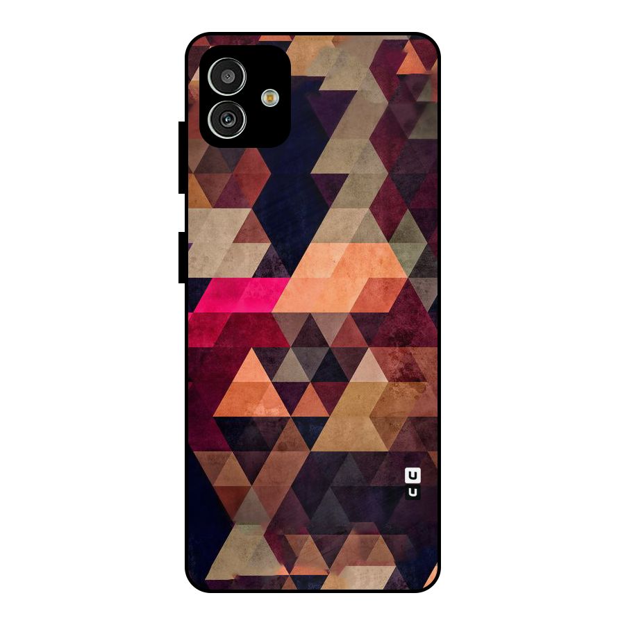 Abstract Beauty Triangles Metal Back Case for Galaxy M13 5G