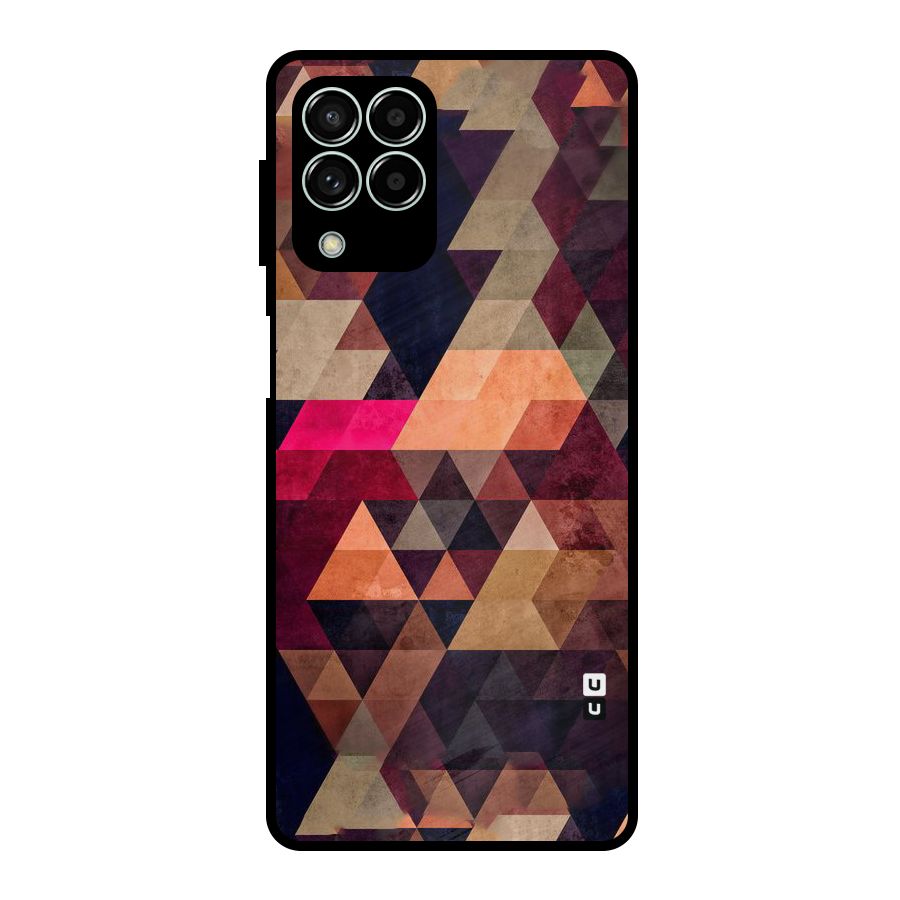 Abstract Beauty Triangles Metal Back Case for Galaxy M33