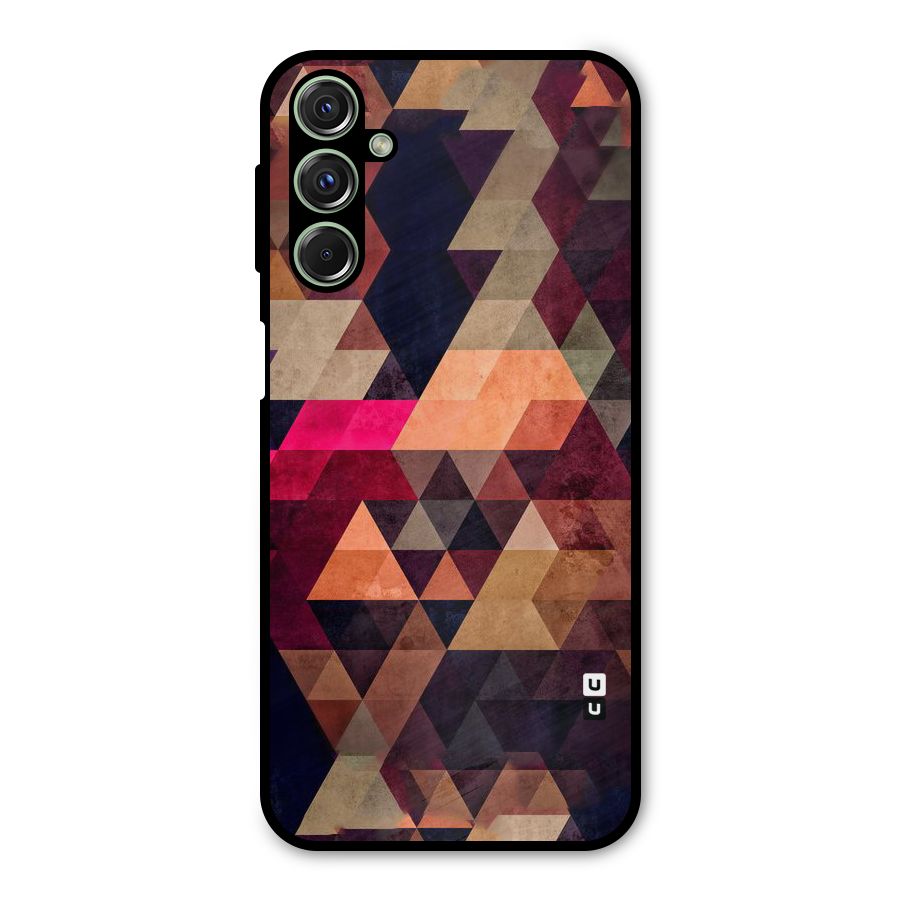Abstract Beauty Triangles Metal Back Case for Galaxy M34