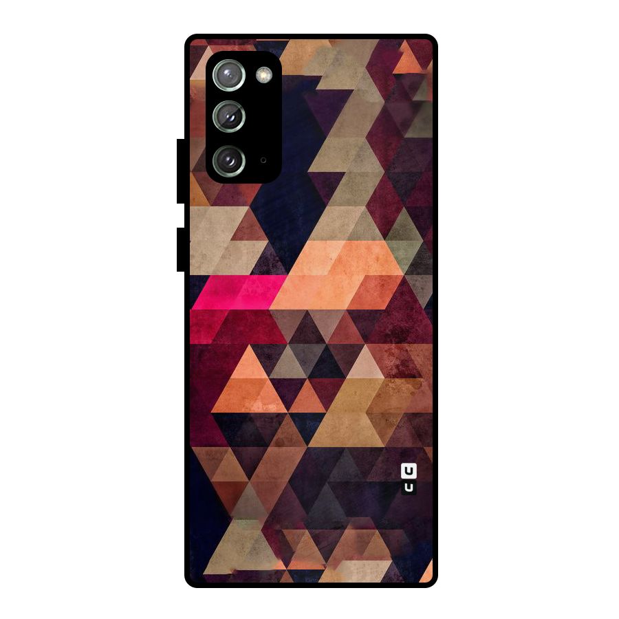 Abstract Beauty Triangles Metal Back Case for Galaxy Note 20