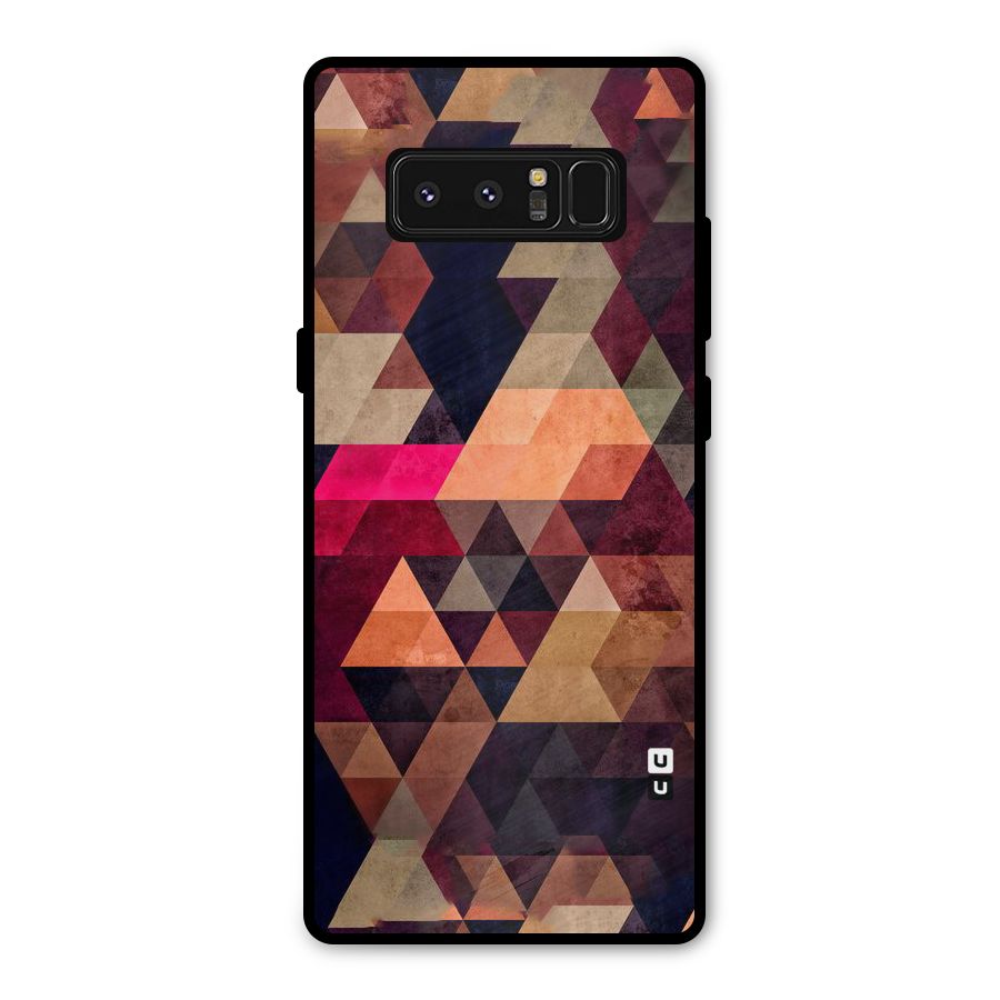 Abstract Beauty Triangles Metal Back Case for Galaxy Note 8