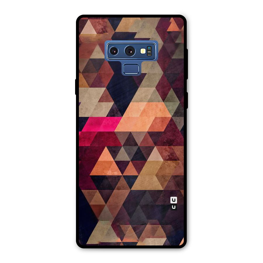 Abstract Beauty Triangles Metal Back Case for Galaxy Note 9