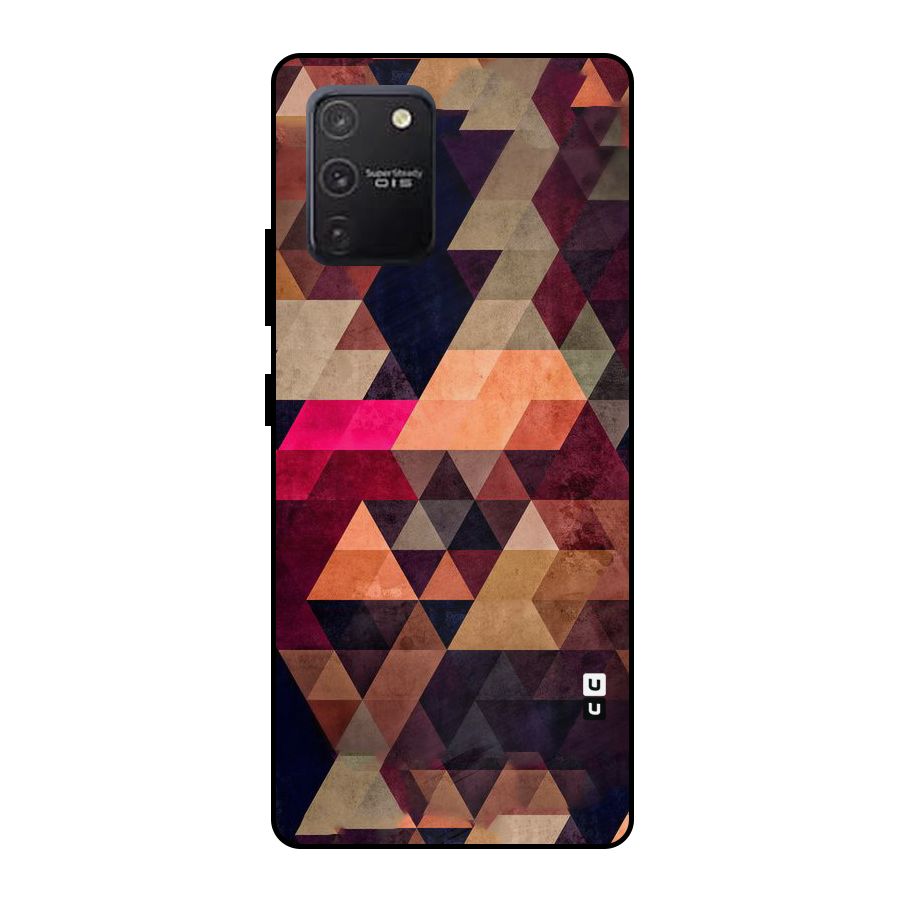 Abstract Beauty Triangles Metal Back Case for Galaxy S10 Lite