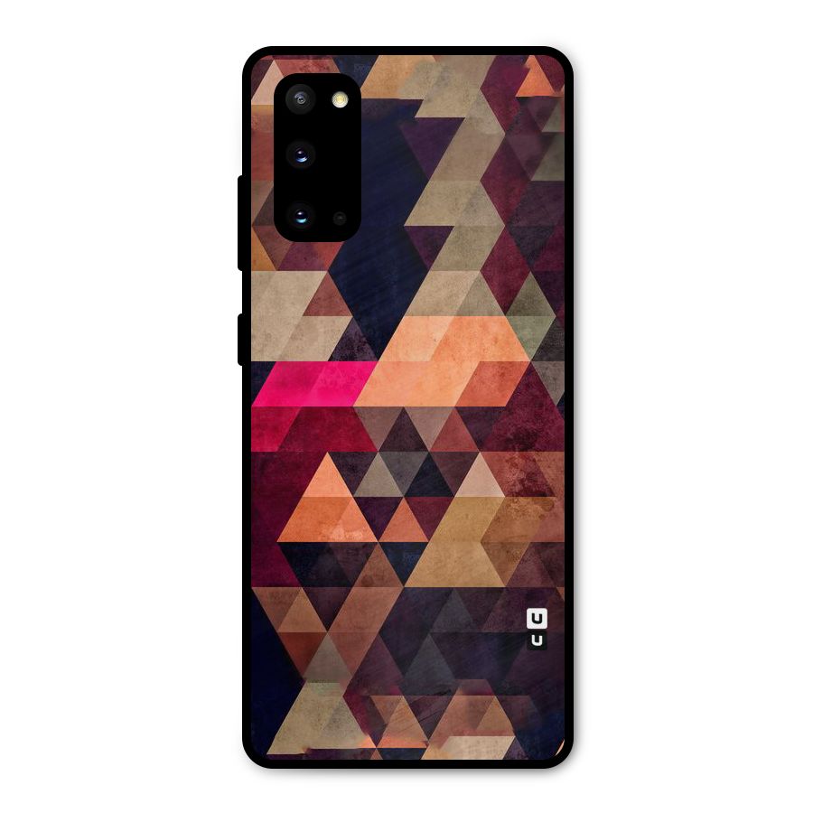 Abstract Beauty Triangles Metal Back Case for Galaxy S20