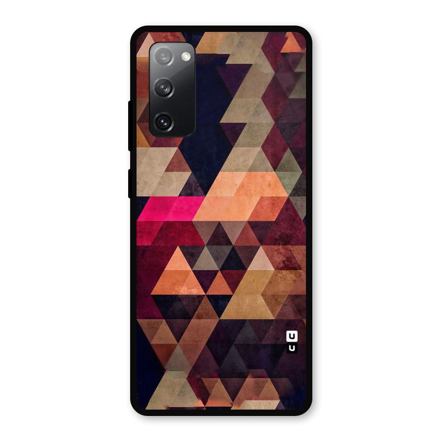 Abstract Beauty Triangles Metal Back Case for Galaxy S20 FE 5G
