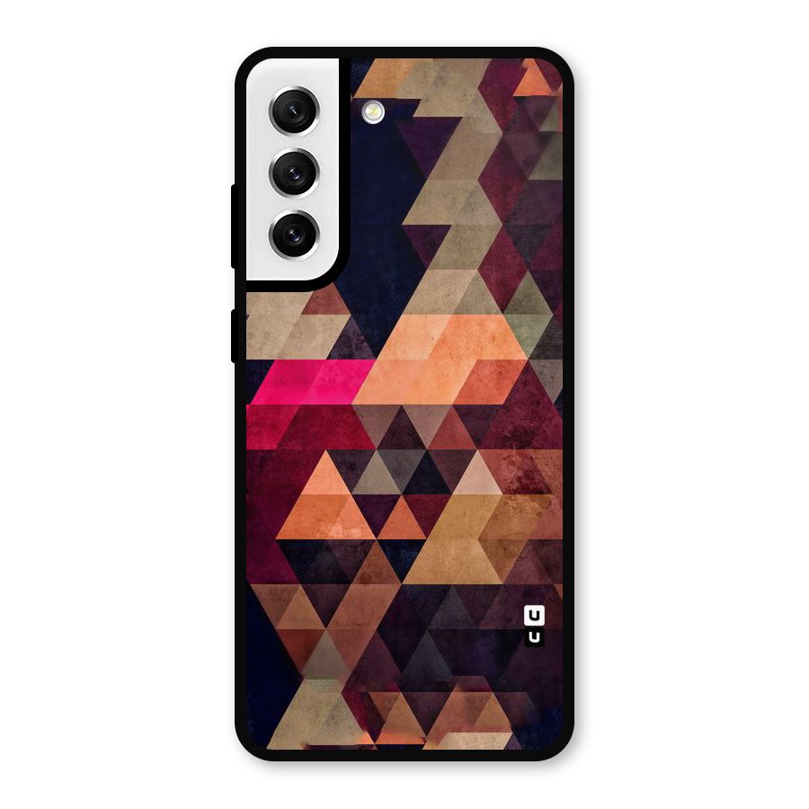 Abstract Beauty Triangles Metal Back Case for Galaxy S21 FE 5G