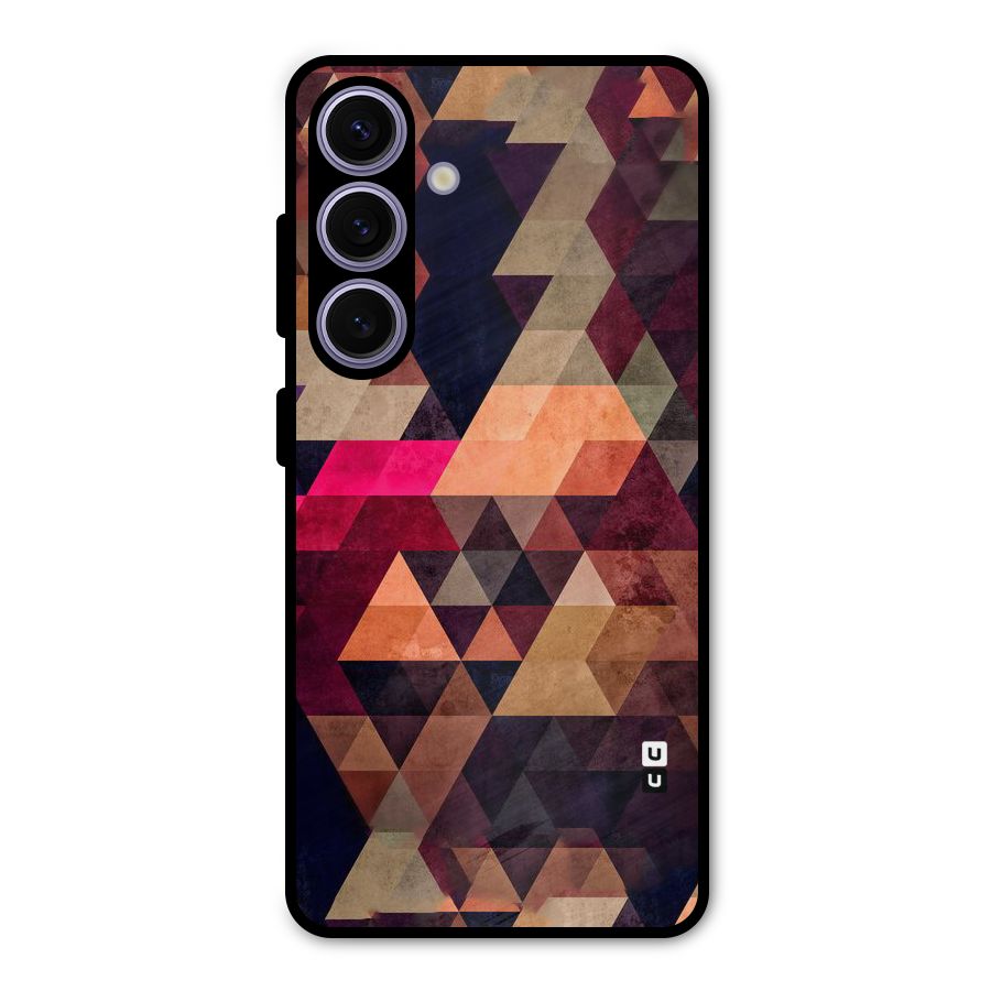 Abstract Beauty Triangles Metal Back Case for Galaxy S24