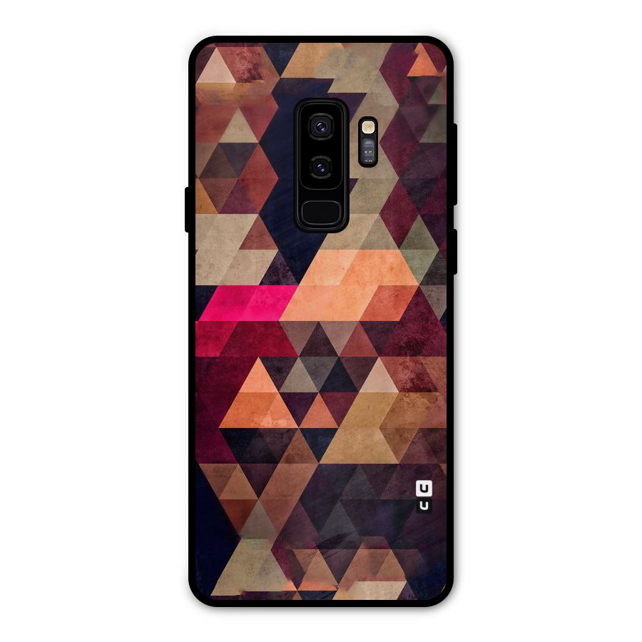 Abstract Beauty Triangles Metal Back Case for Galaxy S9 Plus
