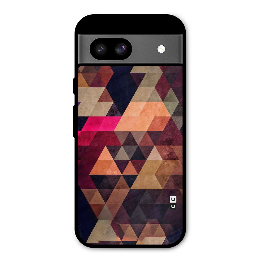 Abstract Beauty Triangles Metal Back Case for Google Pixel 8a