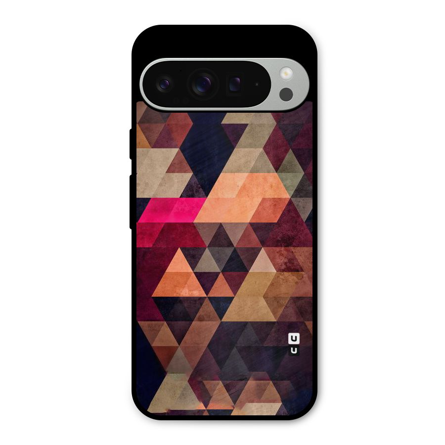 Abstract Beauty Triangles Metal Back Case for Google Pixel 9 Pro XL