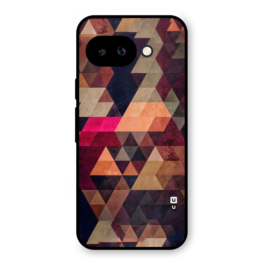 Abstract Beauty Triangles Metal Back Case for Google Pixel 9a