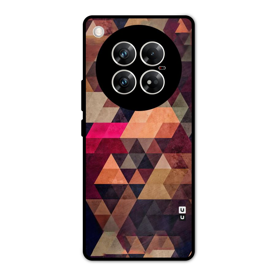 Abstract Beauty Triangles Metal Back Case for Infinix Zero 40 5G