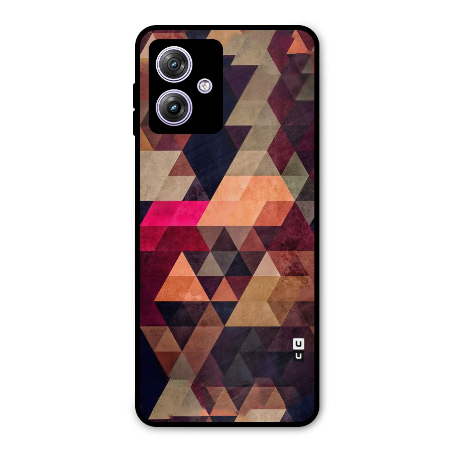 Abstract Beauty Triangles Metal Back Case for Moto G64