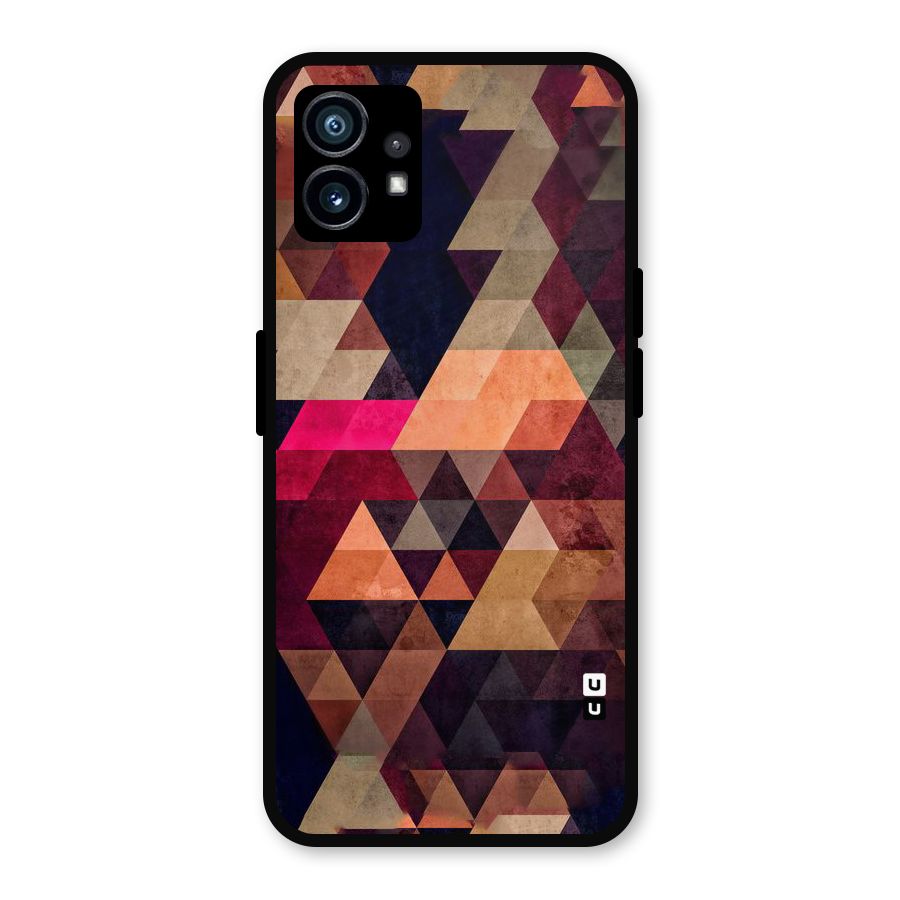 Abstract Beauty Triangles Metal Back Case for Nothing Phone 1