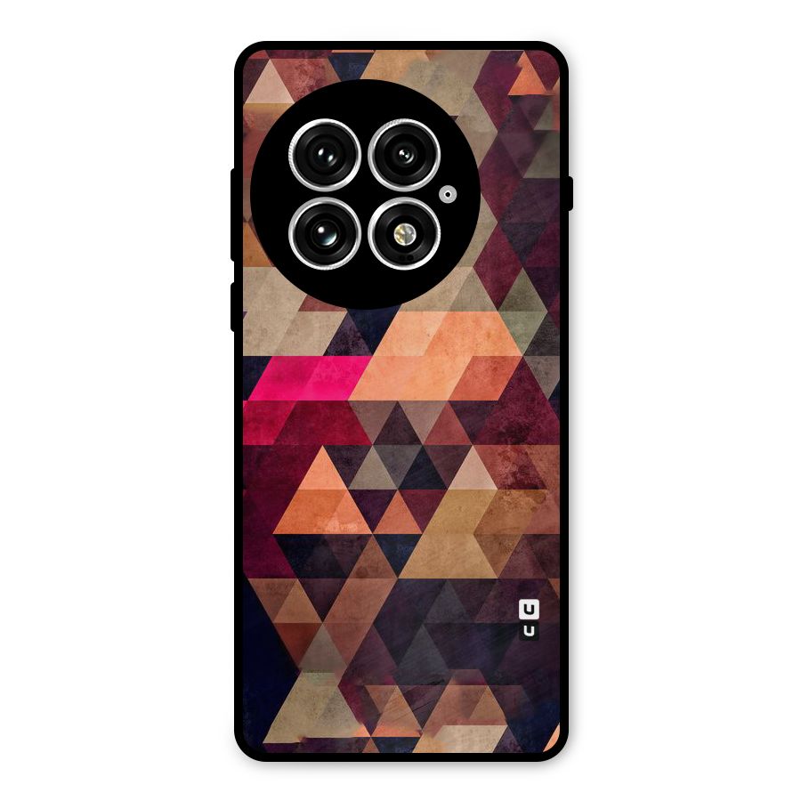 Abstract Beauty Triangles Metal Back Case for OnePlus 13
