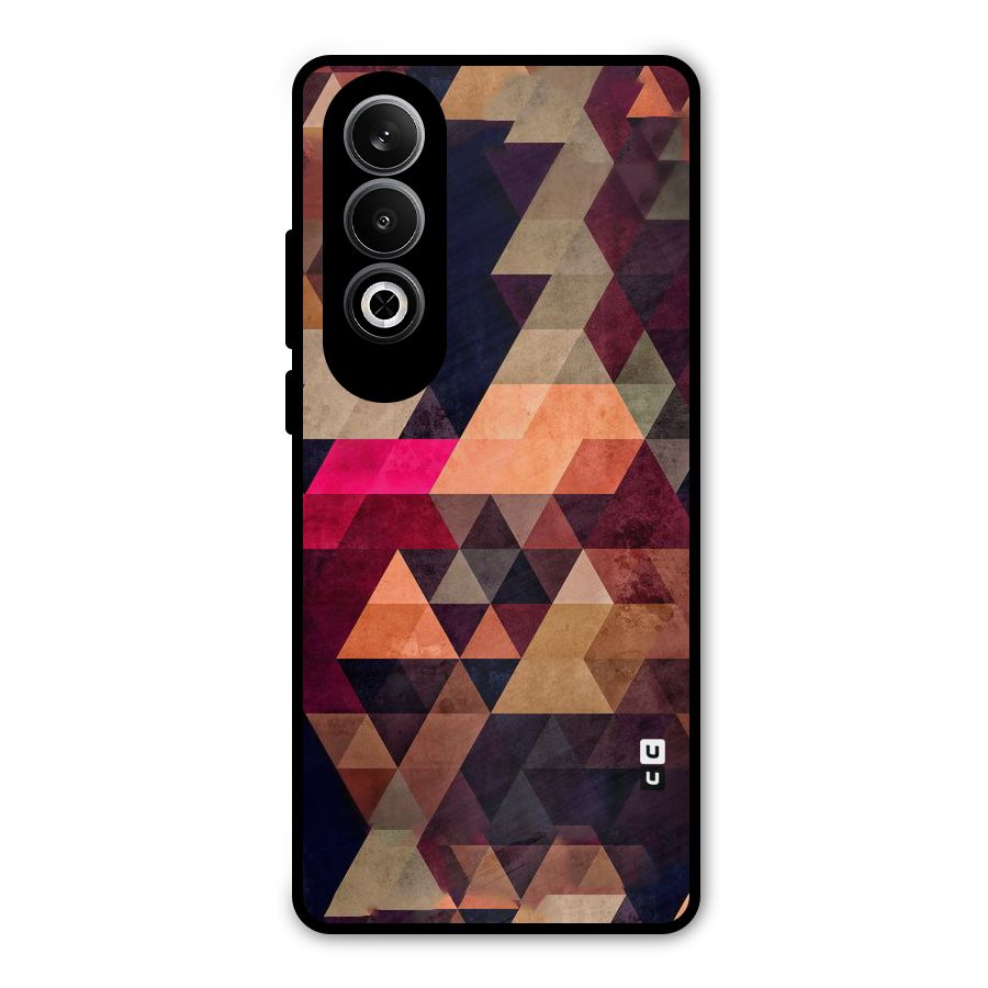 Abstract Beauty Triangles Metal Back Case for OnePlus Nord CE4