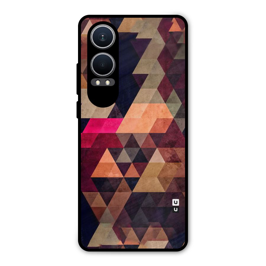 Abstract Beauty Triangles Metal Back Case for OnePlus Nord CE4 Lite