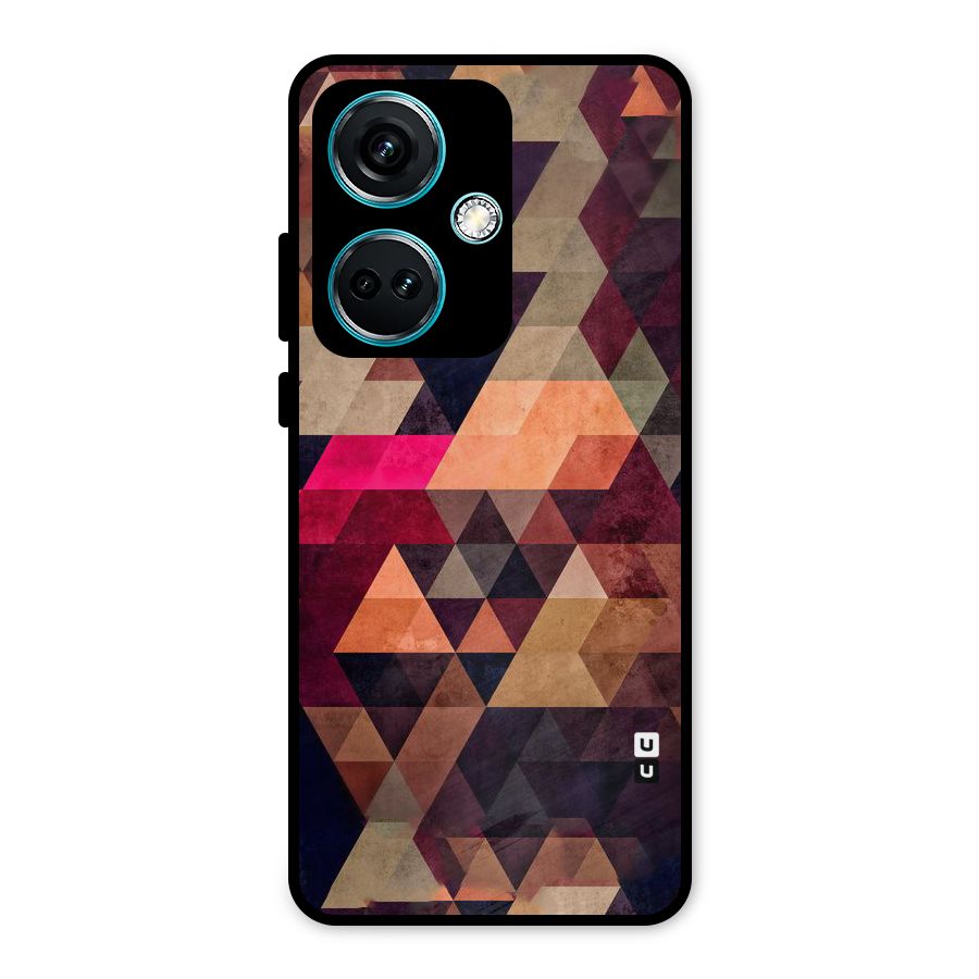Abstract Beauty Triangles Metal Back Case for OnePlus Nord CE 3 5G