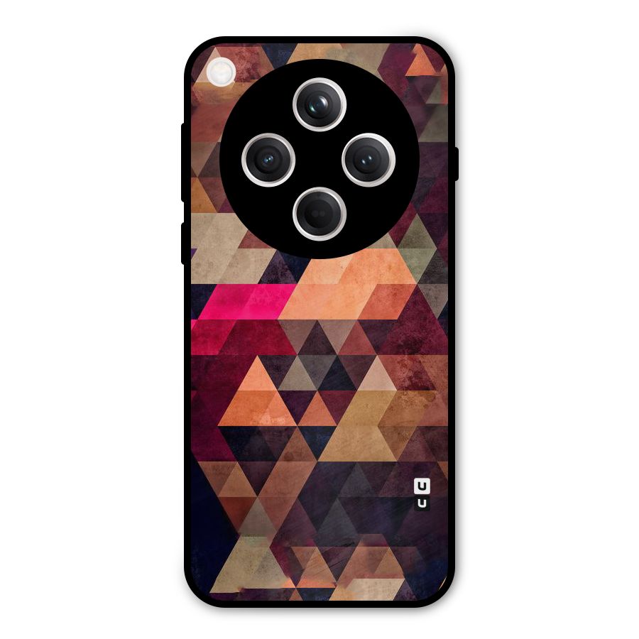 Abstract Beauty Triangles Metal Back Case for Oppo Find X8