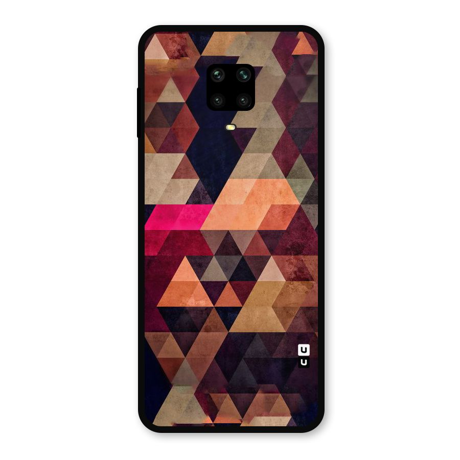 Abstract Beauty Triangles Metal Back Case for Poco M2 Pro