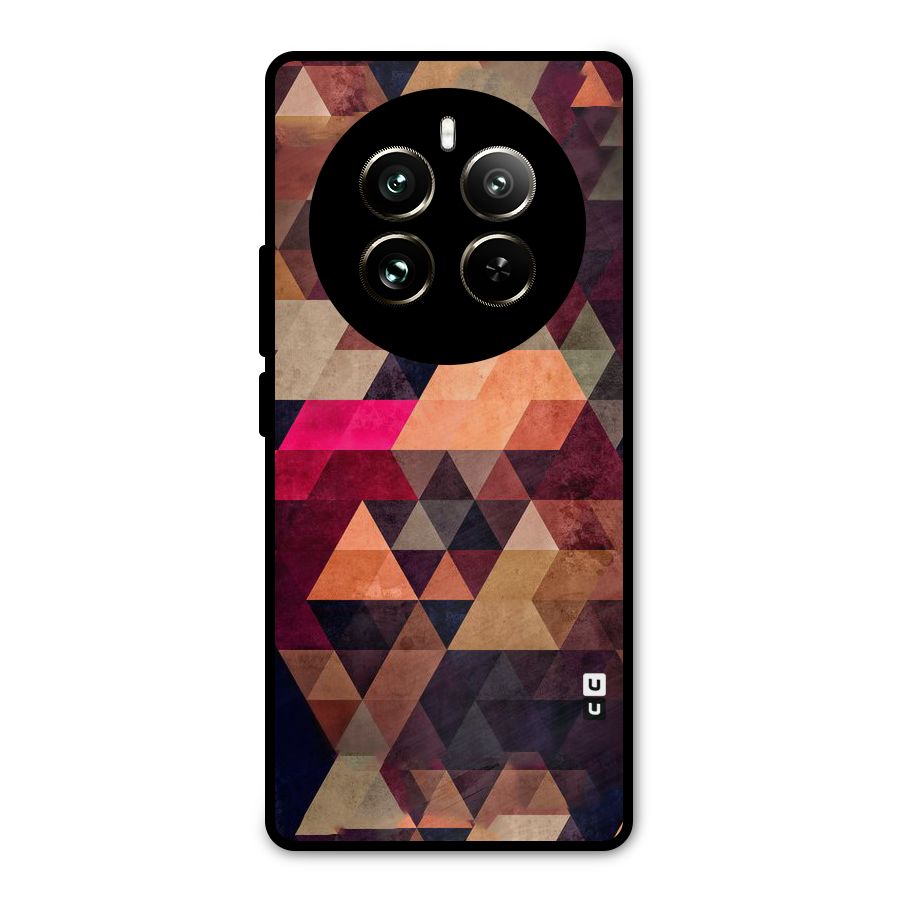 Abstract Beauty Triangles Metal Back Case for Realme 12 Pro