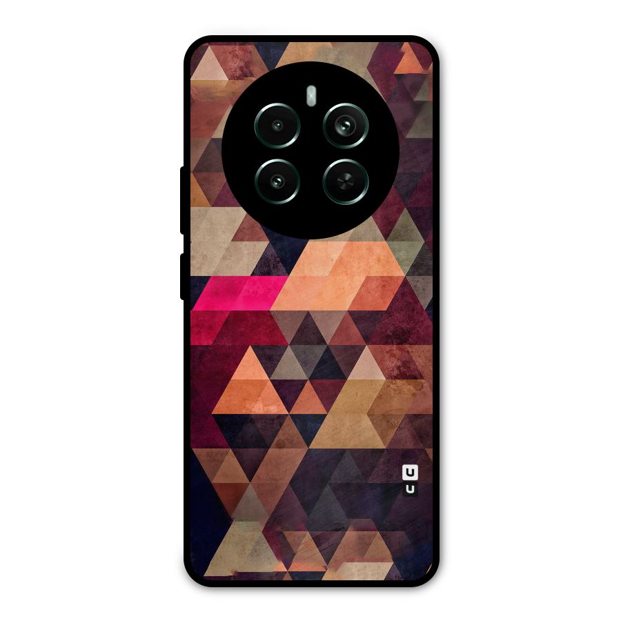 Abstract Beauty Triangles Metal Back Case for Realme 12 Pro Plus