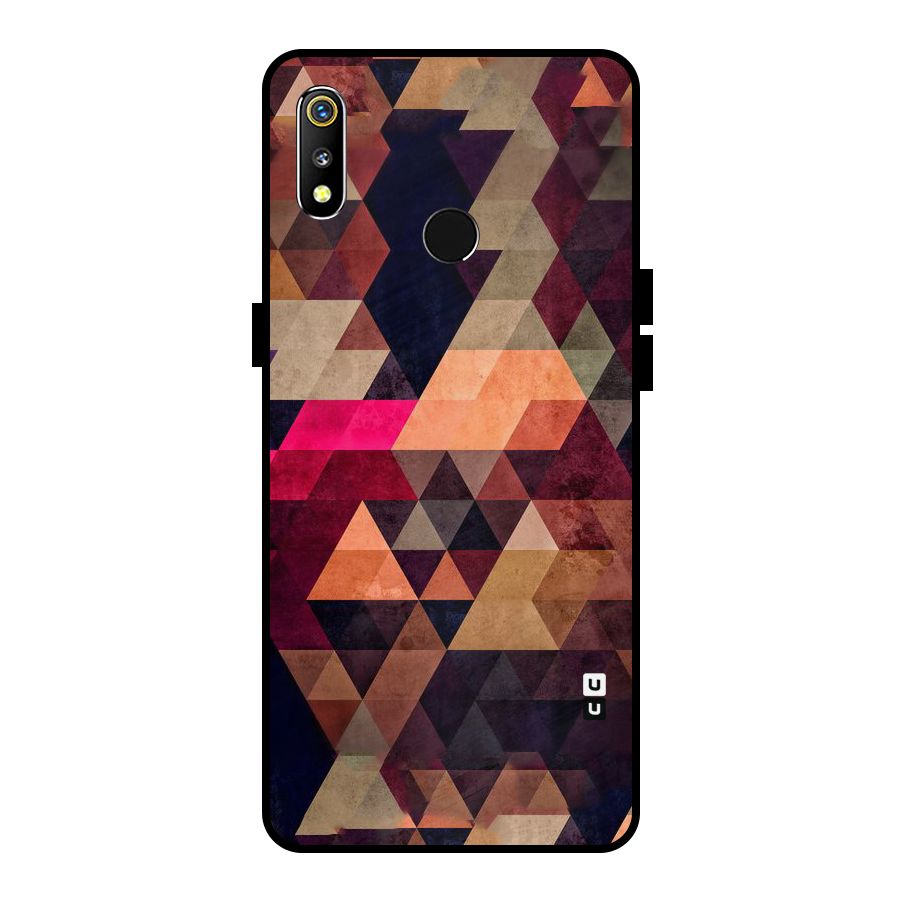 Abstract Beauty Triangles Metal Back Case for Realme 3i