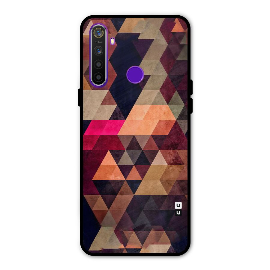 Abstract Beauty Triangles Metal Back Case for Realme 5