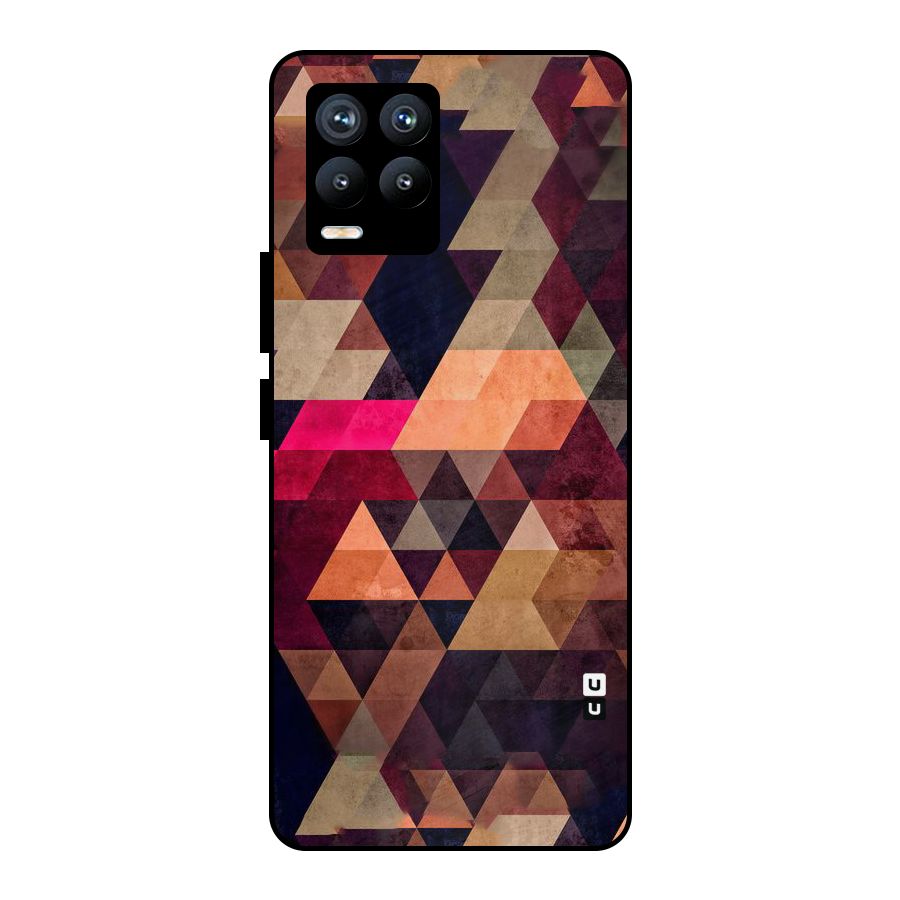 Abstract Beauty Triangles Metal Back Case for Realme 8 Pro