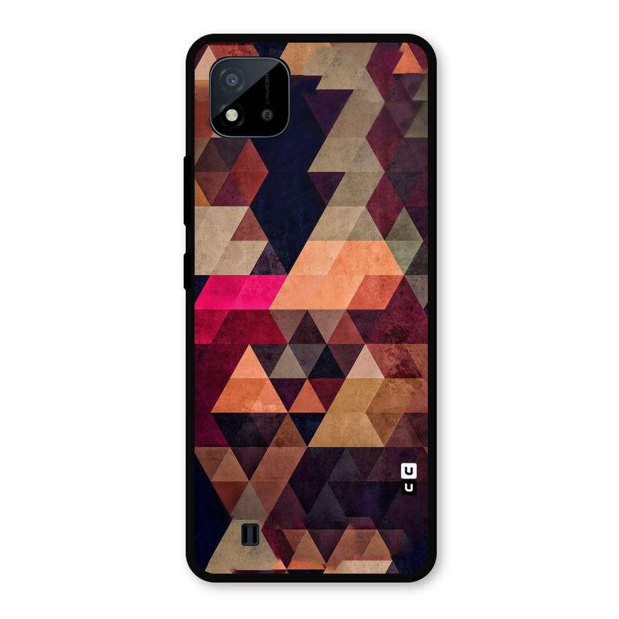 Abstract Beauty Triangles Metal Back Case for Realme C11 2021