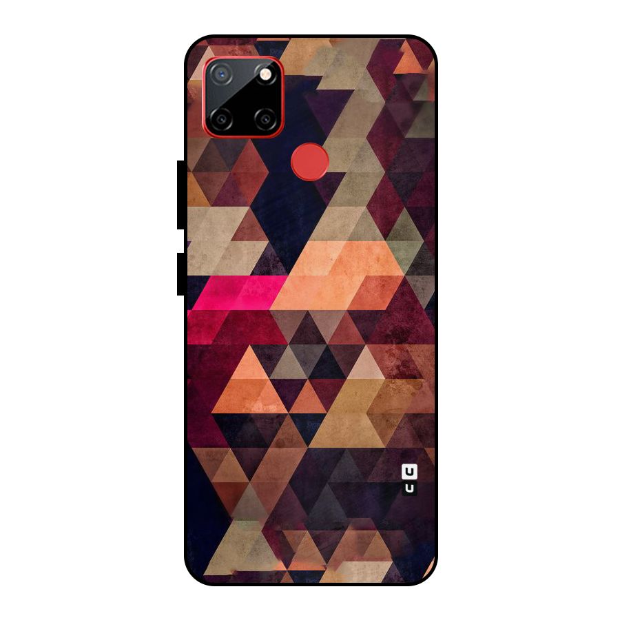 Abstract Beauty Triangles Metal Back Case for Realme C12