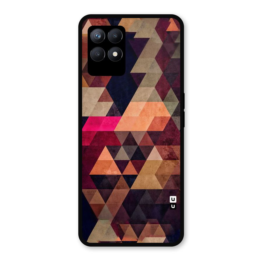 Abstract Beauty Triangles Metal Back Case for Realme Narzo 50