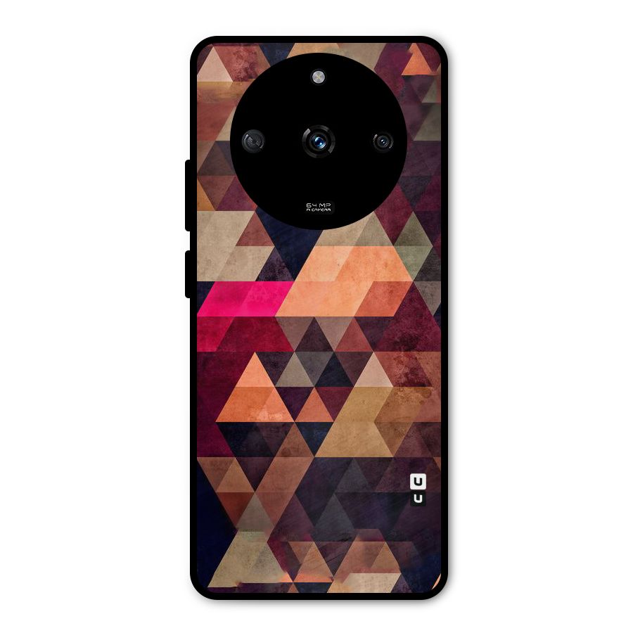 Abstract Beauty Triangles Metal Back Case for Realme Narzo 60 5G