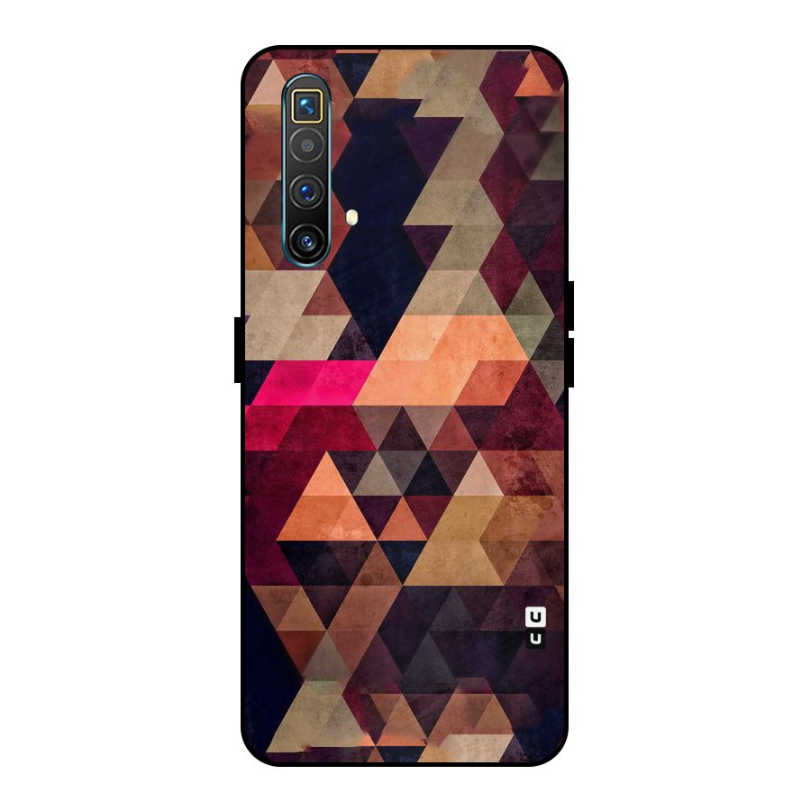 Abstract Beauty Triangles Metal Back Case for Realme X3 SuperZoom