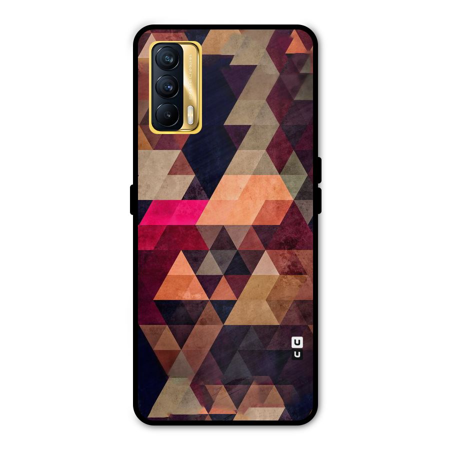 Abstract Beauty Triangles Metal Back Case for Realme X7