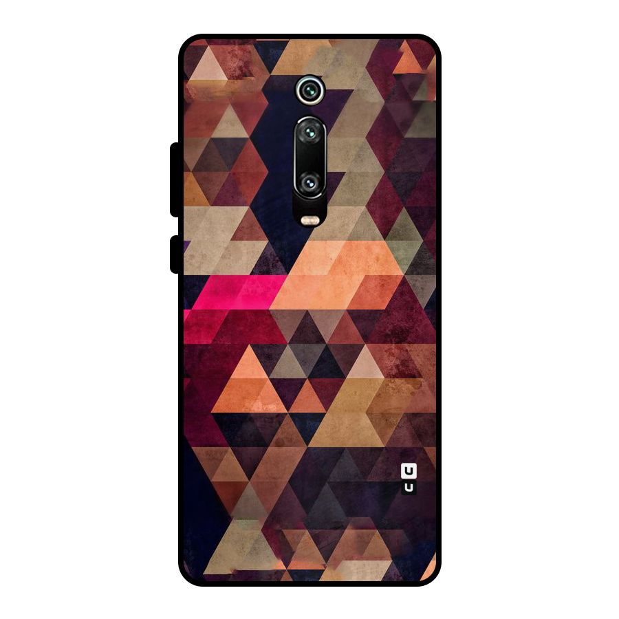 Abstract Beauty Triangles Metal Back Case for Redmi K20 Pro