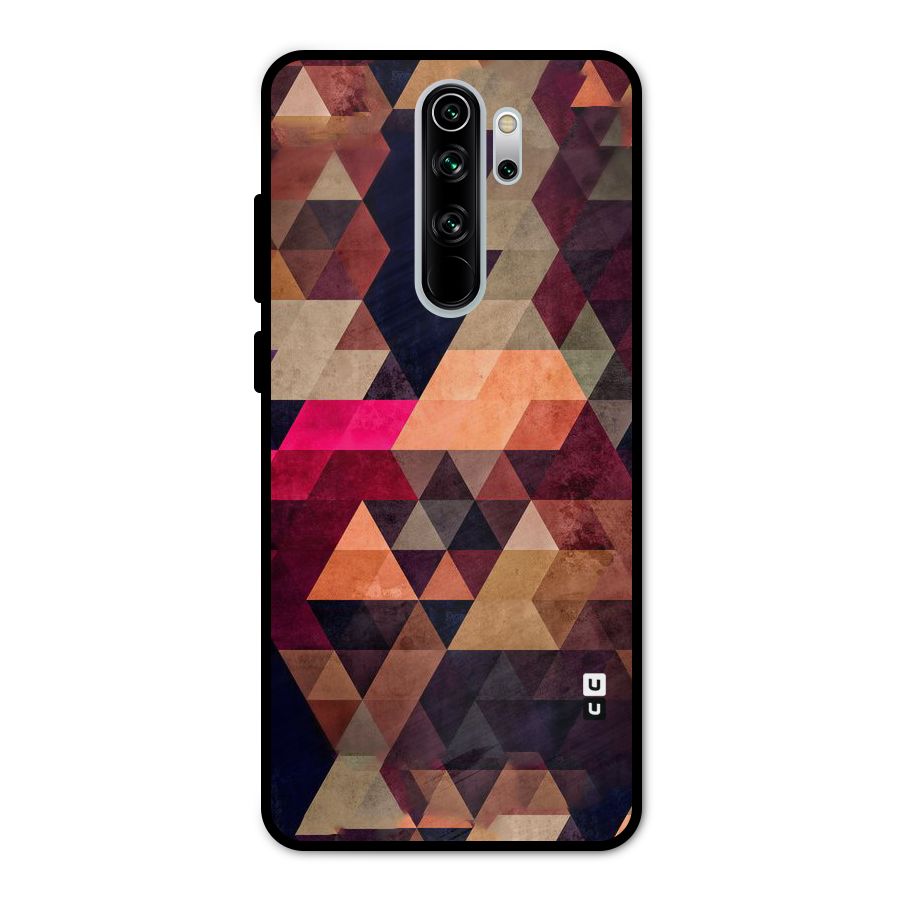 Abstract Beauty Triangles Metal Back Case for Redmi Note 8 Pro