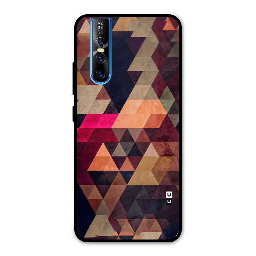 Abstract Beauty Triangles Metal Back Case for Vivo V15 Pro