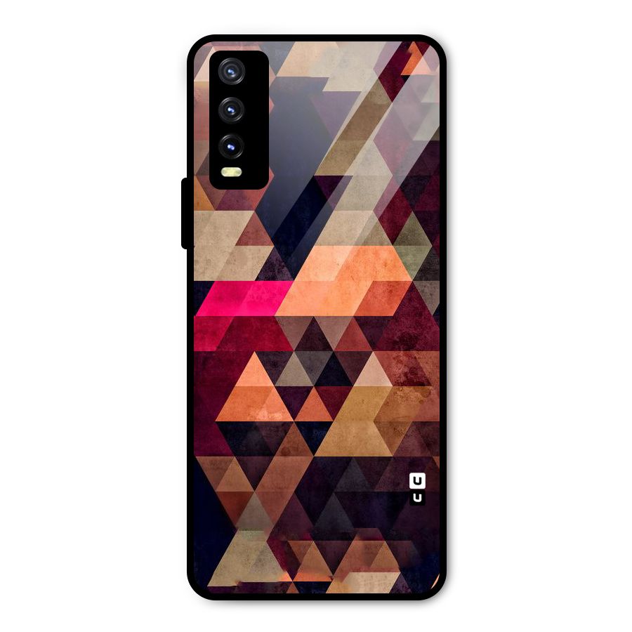 Abstract Beauty Triangles Metal Back Case for Vivo Y20