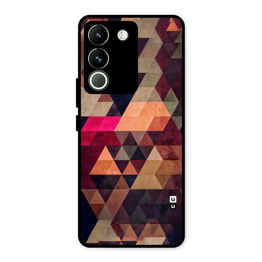 Abstract Beauty Triangles Metal Back Case for Vivo Y200