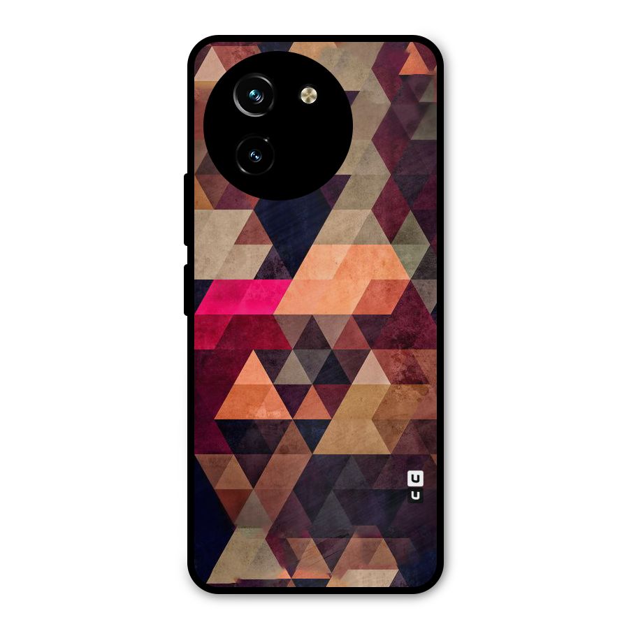Abstract Beauty Triangles Metal Back Case for Vivo Y200i