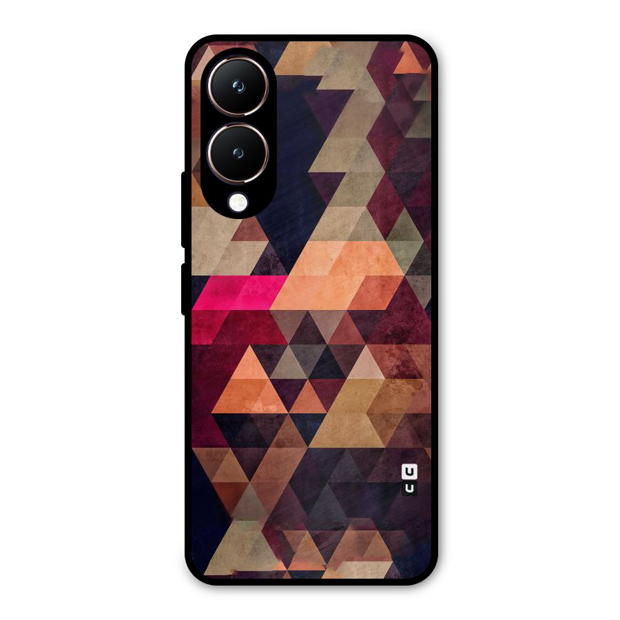 Abstract Beauty Triangles Metal Back Case for Vivo Y28