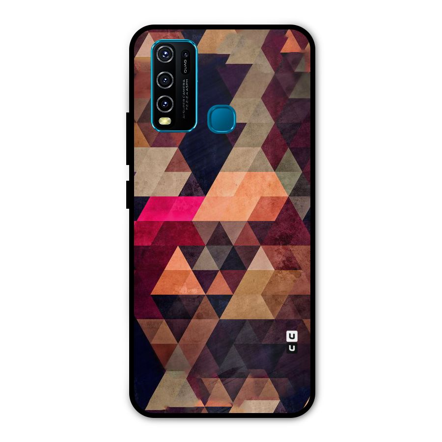 Abstract Beauty Triangles Metal Back Case for Vivo Y50