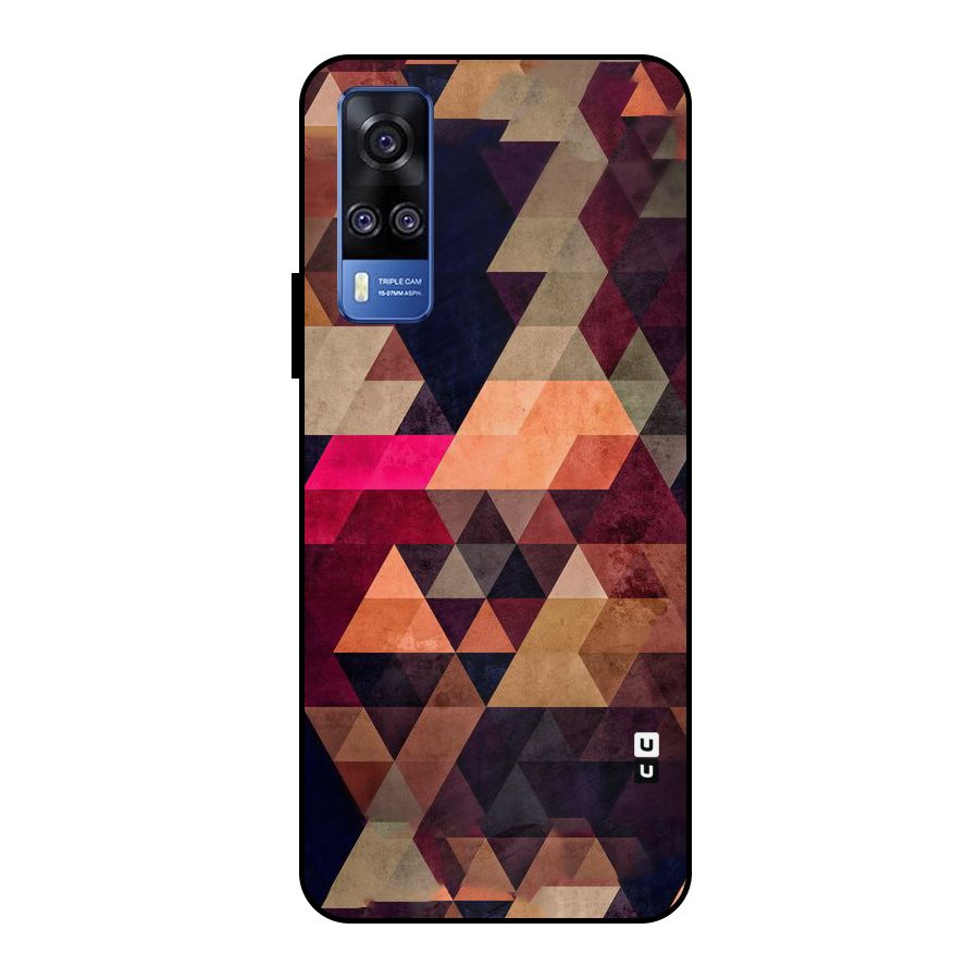 Abstract Beauty Triangles Metal Back Case for Vivo Y51