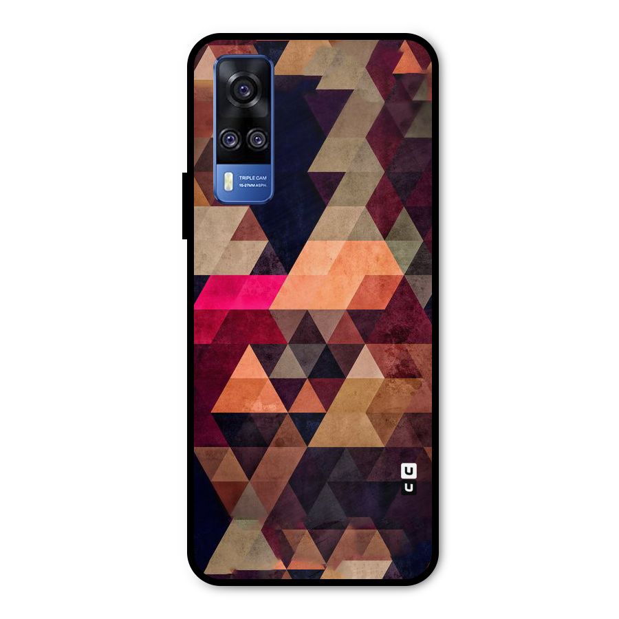 Abstract Beauty Triangles Metal Back Case for Vivo Y51A
