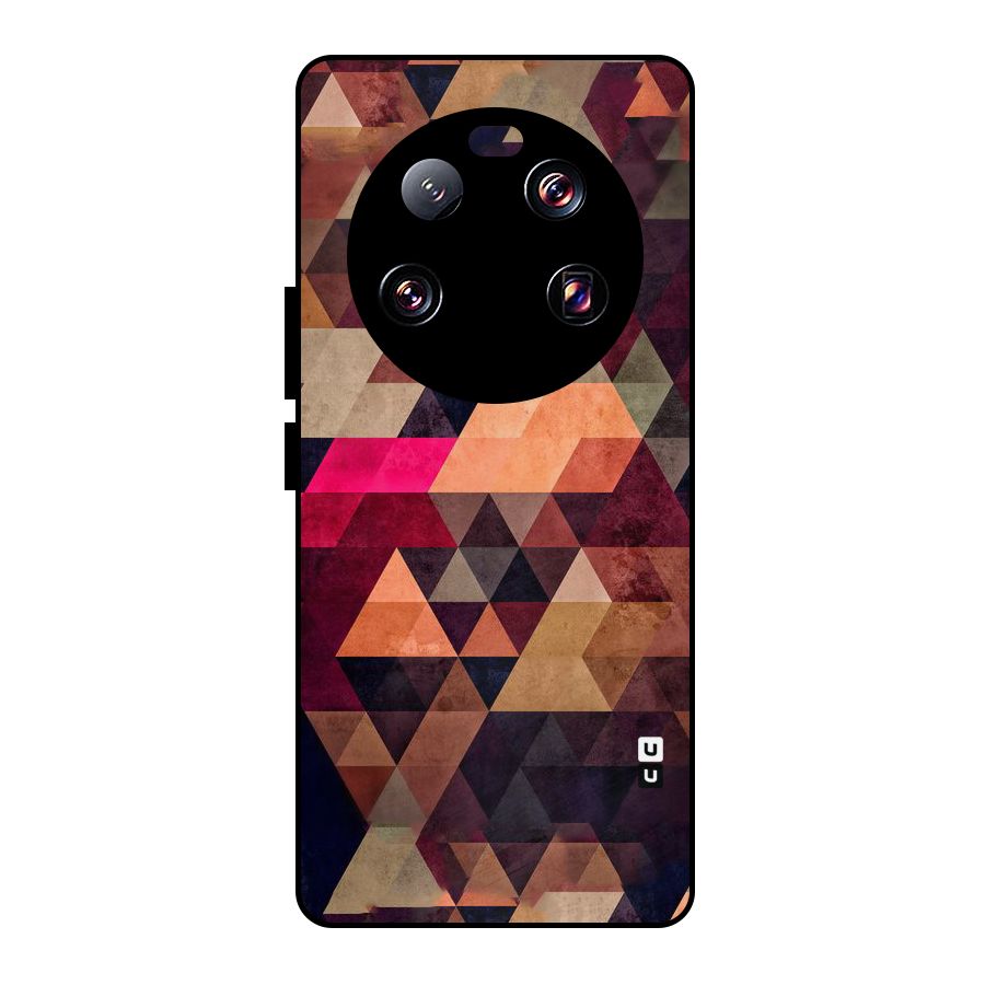 Abstract Beauty Triangles Metal Back Case for Xiaomi 13 Ultra