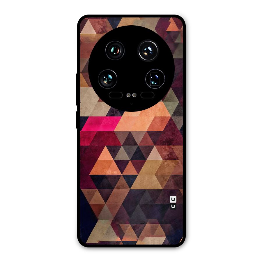 Abstract Beauty Triangles Metal Back Case for Xiaomi 14 Ultra