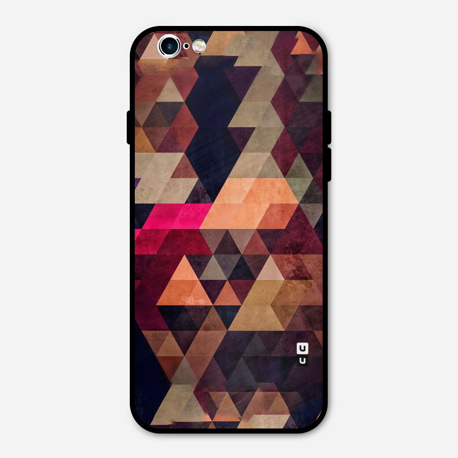 Abstract Beauty Triangles Metal Back Case for iPhone 6 6s