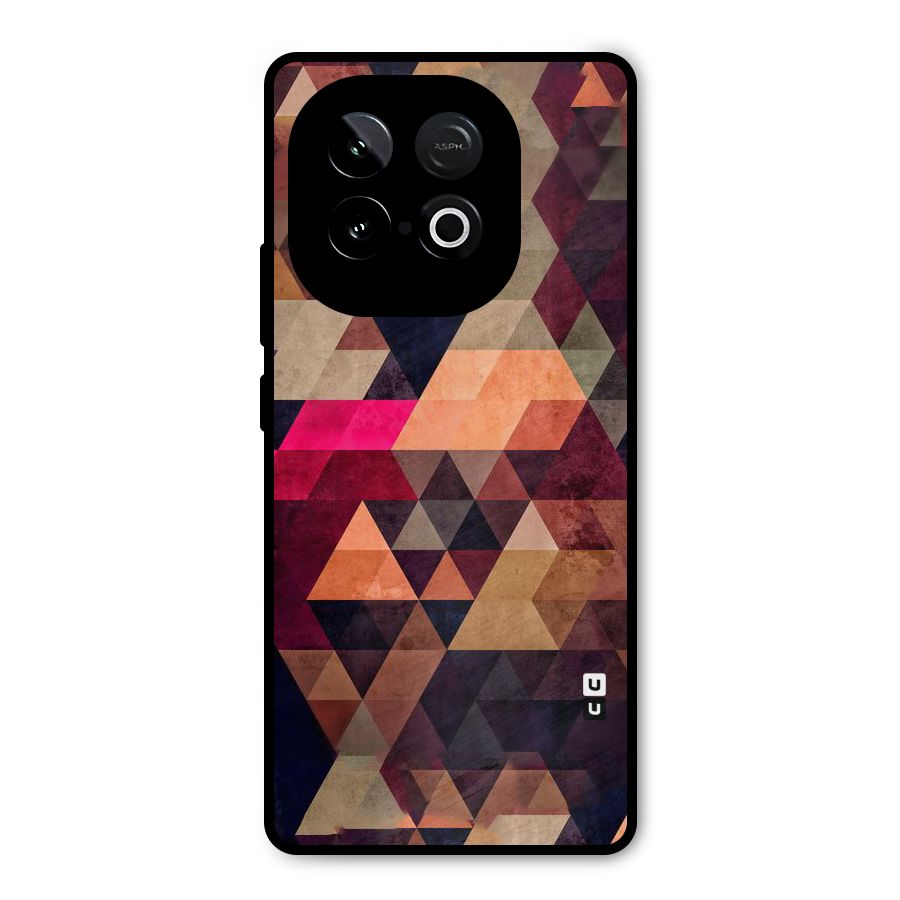 Abstract Beauty Triangles Metal Back Case for iQOO Neo 10